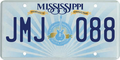 MS license plate JMJ088