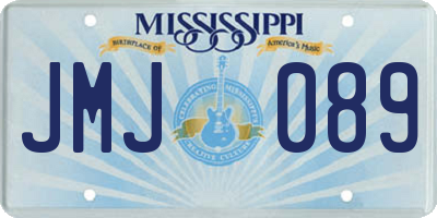 MS license plate JMJ089