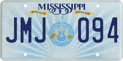 MS license plate JMJ094