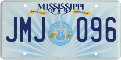MS license plate JMJ096