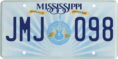 MS license plate JMJ098