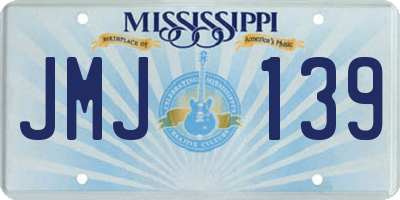 MS license plate JMJ139