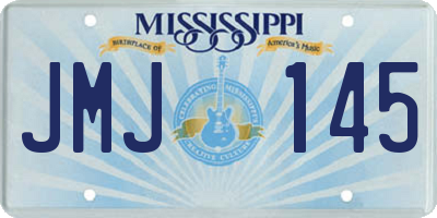 MS license plate JMJ145