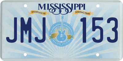 MS license plate JMJ153