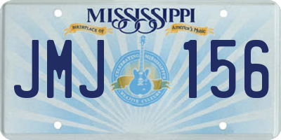 MS license plate JMJ156