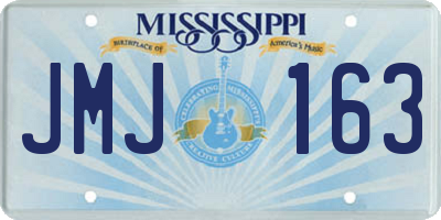 MS license plate JMJ163