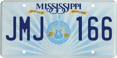 MS license plate JMJ166