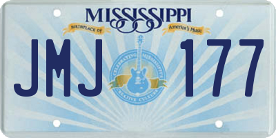 MS license plate JMJ177