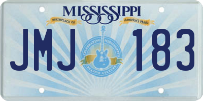 MS license plate JMJ183