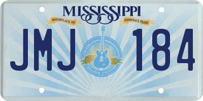 MS license plate JMJ184