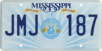 MS license plate JMJ187