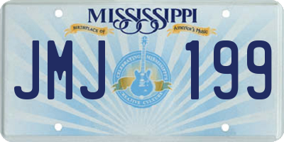 MS license plate JMJ199