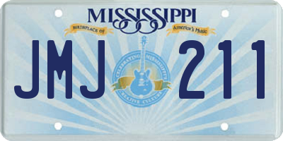 MS license plate JMJ211