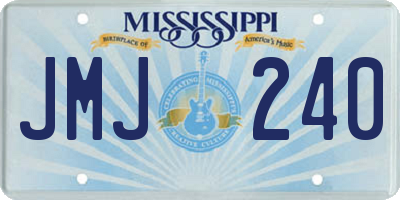 MS license plate JMJ240