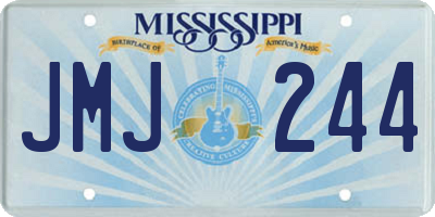 MS license plate JMJ244