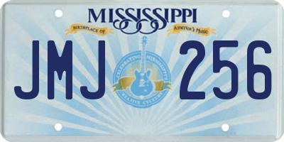 MS license plate JMJ256