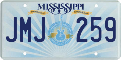 MS license plate JMJ259
