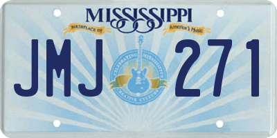 MS license plate JMJ271