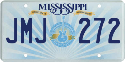 MS license plate JMJ272