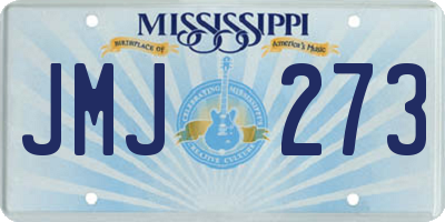 MS license plate JMJ273