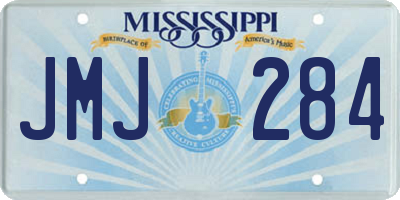 MS license plate JMJ284
