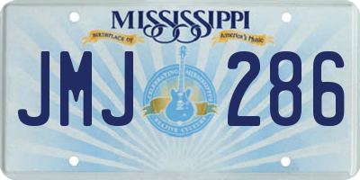 MS license plate JMJ286