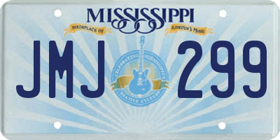 MS license plate JMJ299