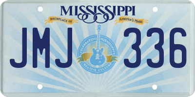 MS license plate JMJ336