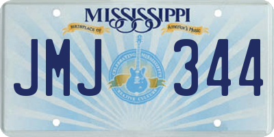 MS license plate JMJ344