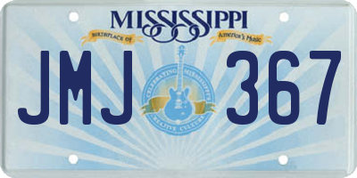 MS license plate JMJ367