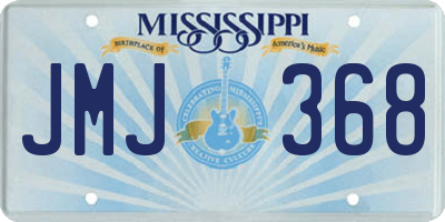 MS license plate JMJ368