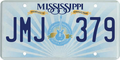 MS license plate JMJ379