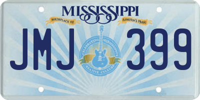 MS license plate JMJ399