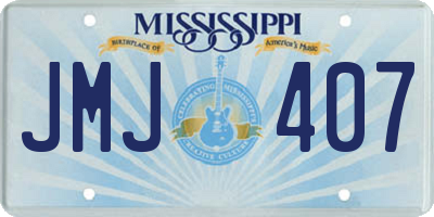 MS license plate JMJ407
