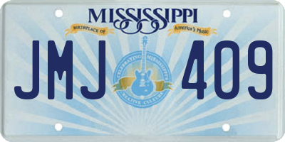 MS license plate JMJ409