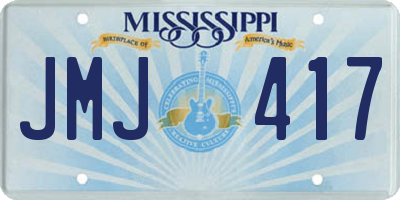 MS license plate JMJ417
