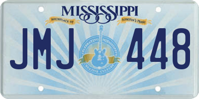 MS license plate JMJ448