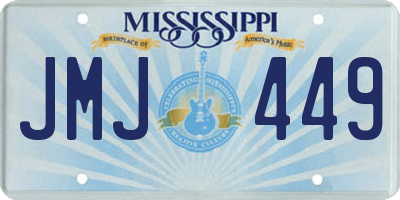 MS license plate JMJ449
