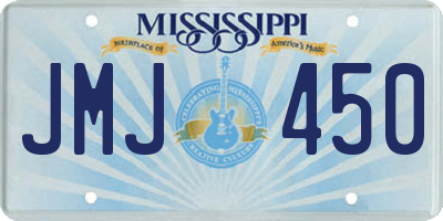 MS license plate JMJ450