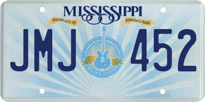 MS license plate JMJ452