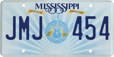 MS license plate JMJ454