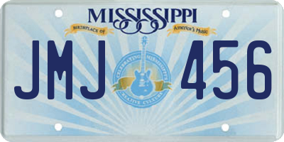MS license plate JMJ456