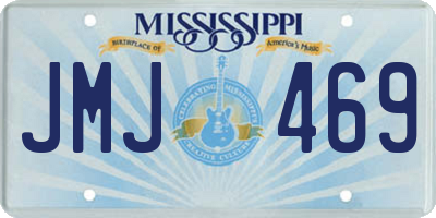 MS license plate JMJ469