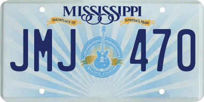 MS license plate JMJ470