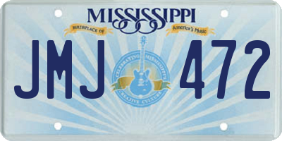 MS license plate JMJ472