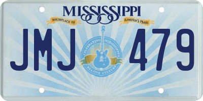 MS license plate JMJ479