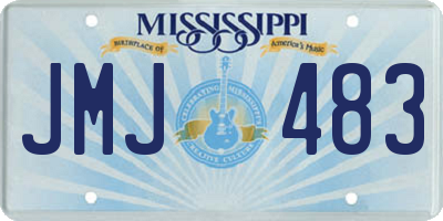 MS license plate JMJ483