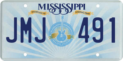 MS license plate JMJ491