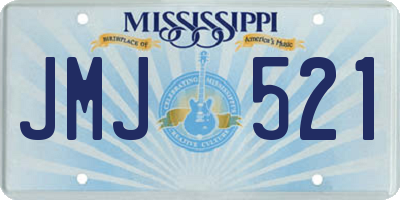 MS license plate JMJ521