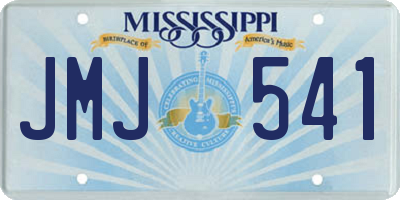 MS license plate JMJ541